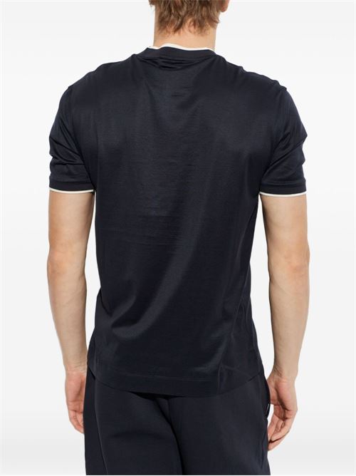 T-shirt uomo Emporio Armani manica corta navy con logo EMPORIO ARMANI | EM005271AF10017UB118